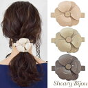 バレッタ 大きめ カメリア ローズ 花 レディース ヘアアクセサリー 大人可愛い 上品 エレガント 結婚式 プレゼント ベージュ ピンク グレー まとめ髪 ファ...