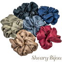 SALE 在庫限り シュシュ 大きい ボリューム 華やか シフォン 光沢 上品 トレンド 大人っぽい まとめ髪 大人可愛い 結婚式 普段使い お呼ばれ レディー...