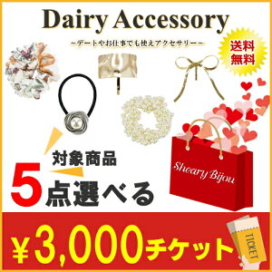 【デイリー5点選べる福袋3000円(+tax)チケット】福袋 2021 送料無料 人気 お得 レディース ヘアアクセサリー デイリー 普段使い ヘアゴム ヘアフック シュシュ シンプル 大人 女性 髪飾り 髪留め 上品 HAPPY BAG