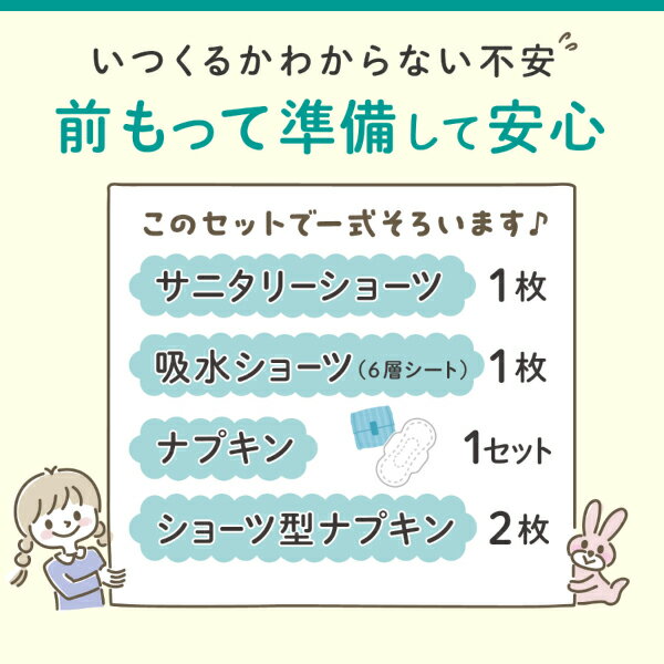 日本製 ショーツが選べる はじめての生理準備セ...の紹介画像3