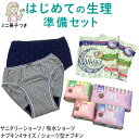 日本製 ショーツが選べる はじめての生理準備セット ポケット付き サニタリーショーツ 15cc対応 吸水ショーツ ナプキン ショーツ型ナプキン ミニ冊子つき 安...