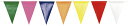 三角旗　10M　旗21枚付き　7色　連続旗　ターポリン製　飾り　販促用品　集客用品　展示場・イベント会場