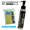 輝神樹脂コート 1セット 100ml+拭き上げタオル1枚+施工スポンジ2個(汎用・細部用) 硬化型樹脂復活光沢剤 セット品 樹脂パーツ 樹脂モール コーティング...