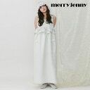 メリージェニー 服 レディース 【即納】メリージェニー merry jenny ワンピース 24春夏 ジャガードリボンキャミワンピース ロング丈 キャミソール 282420303301