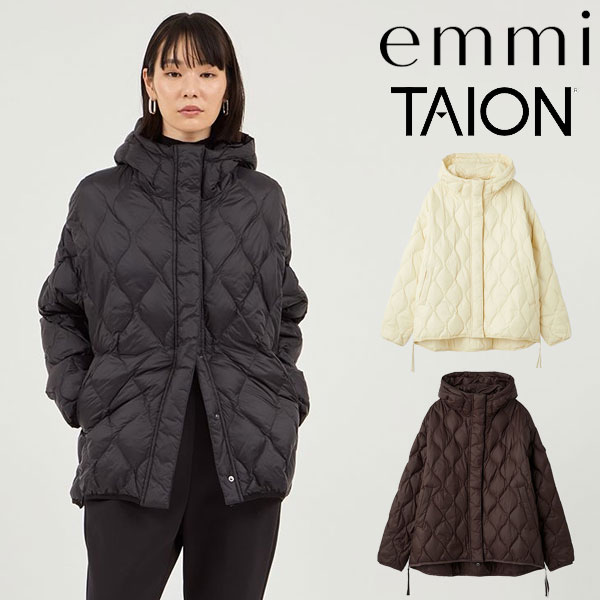 エミ emmi アウター 25秋冬 【emmi×TAION】キルティングコート 11月中旬～12月上旬予約 コート キルティング TAION コラボ 13wfc255010のサムネイル
