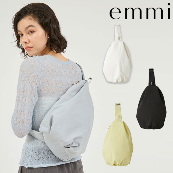 Rakuten - 【即納】エミ emmi バッグ 撥水 クロスボディショルダーバッグ 小物 リュック 大容量 エコ 撥水 通勤 通学 マザーズバッグ ロゴ 13wgb255309