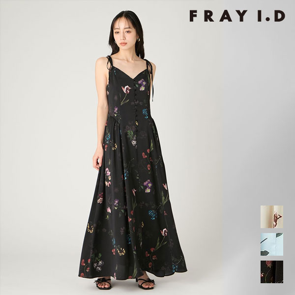 樂天商城 - フレイアイディー FRAY I.D ワンピース 26春夏 ボタニカルプリントキャミソールワンピース／ウォッシャブル 7月下旬～8月中旬予約 マキシ丈 キャミソール 花柄 fwfo264015