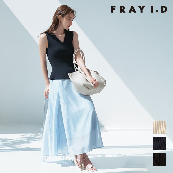 樂天商城 - フレイアイディー FRAY I.D ワンピース 26春夏 2wayニットセットアップワンピース 6月下旬～7月中旬予約 マキシ丈 ノースリーブ フレア fwno264038