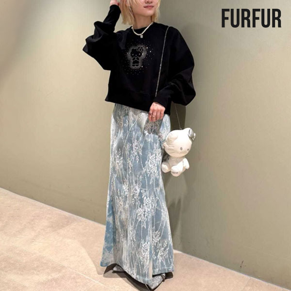 ハイビスカスさま専用♡神田愛花　ポカポカ着用FURFUR フリルロングスカート 神田愛花アナウンサーフジテレビ「ぽかぽか」衣装のビスチェ＆スカート