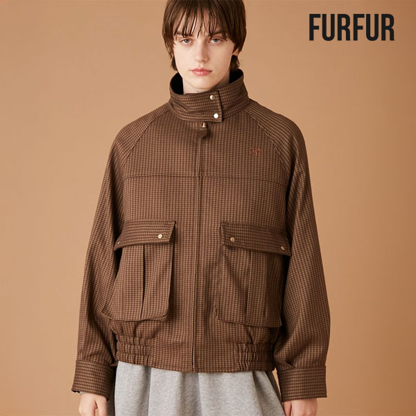 Rakuten - 【SALE20%OFF】【即納】 ファーファー FURFUR アウター スタンドカラーブルゾン 長袖 ミドル丈 rwfj255002