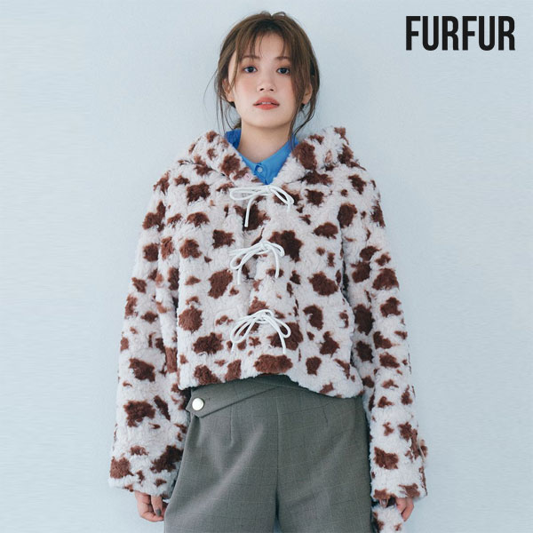 【SALE20%OFF】【即納】 ファーファー FURFUR アウター リボンショートダッフルコート 長袖 ショート丈 リボン ダッフル rwfj255003