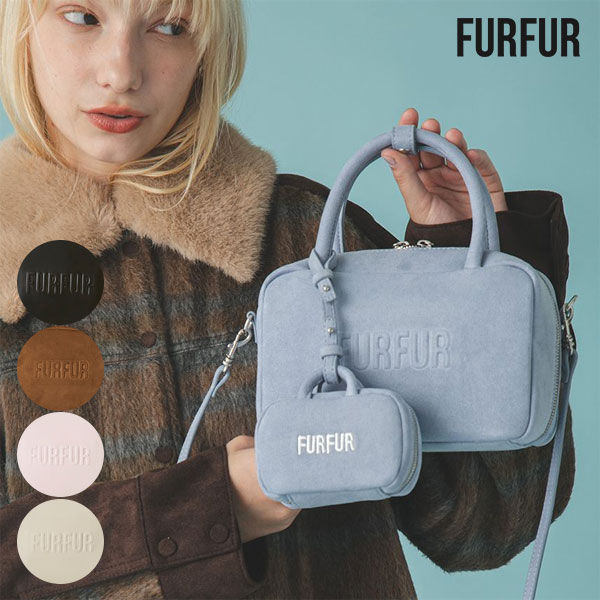 ファーファー FURFUR バッグ 25秋冬 バリエーションスクエアボストンバッグ 11月下旬～12月中旬予約 小物 ボストンバッグ rwgb259562