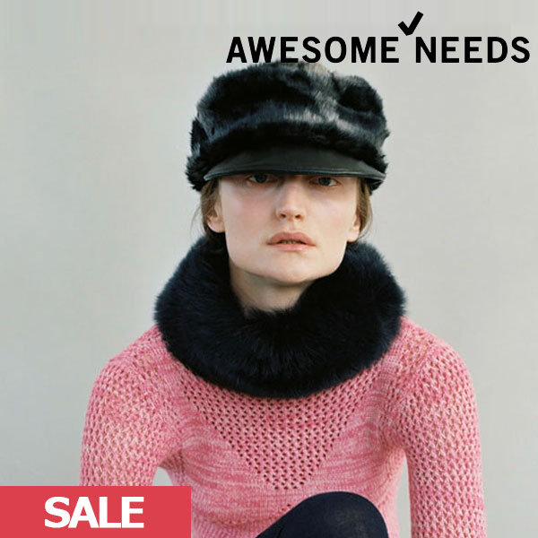 クーポンで10%OFF 【SPRING SALE50%OFF】 【即納】 AWESOME NEEDS オーサムニーズ BELLBOY CAP FUR レディース 帽子 ハット 小物 bbcap-fur ギフト