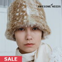 【SPRING SALE50%OFF】 【即納】 AWESOME NEEDS オーサムニーズ FUR LAMPSHADE HAT レディース 帽子 ハット 小物 flhat ギフト