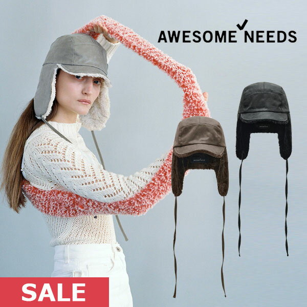 SUMMER SALE50%OFFۡ¨Ǽ AWESOME NEEDS ˡ RIVERSIBLE TRAPPER CAP ǥ ˹ ϥå ʪ rtcap ե