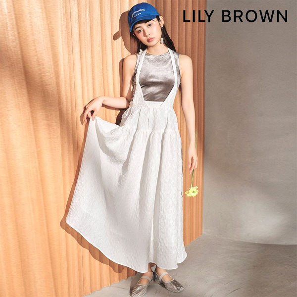 【先行予約特典!!!10%OFF】 リリーブラウン LILY BROWN ボトムス 24春夏 3WAYバルーンジャガードスカート 6月上旬～下旬予約 ロング丈 バルーン lwfs242095のサムネイル
