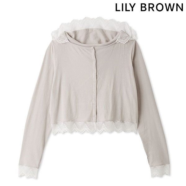 【美品半額以下】リリーブラウン / Lily Brown / お花レーストップス LILY BROWN（リリーブラウン） 新作10%OFF リリー ブラウン トップス