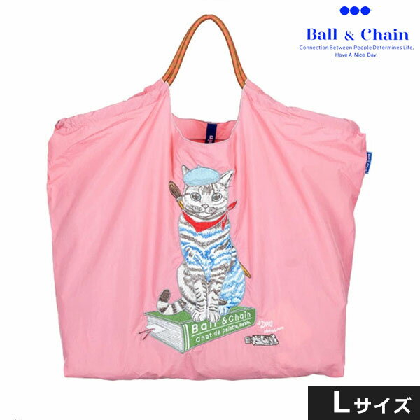 楽天市場】ボールアンドチェーン ねこ（カラーピンク）（エコバッグ