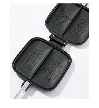 《即納》CHUMS チャムス 通販 ダブルホットサンドイッチクッカー ホットサンドメーカー ホットサンド サンドウィッチ 直火 耳まで 2枚 2枚焼き キャラクター ロゴ キャンプ アウトドア BBQ バーベキュー フッ素加工 フライパン ch62-1180