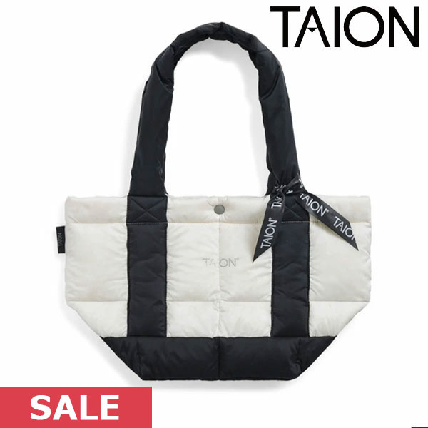 クーポンで10%OFF 【SPRING SALE50%OFF】 【即納】 タイオン TAION バッグ 23winter ベーシック バイカラー ダウントートバッグS 小物 ..