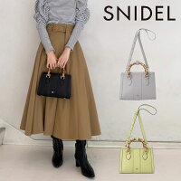 スナイデル SNIDEL 22aw2nd Sustainableスクエアバンブーバッグ バッグ ショルダー スクエア swgb224652