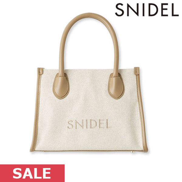 【WINTER SALE40%OFF】 《即納》 スナイデル SNIDEL バッグ 23winter ロゴバッグ ハンドバッグ キャンバス 小物 ギフト swgb235611 23秋冬のサムネイル