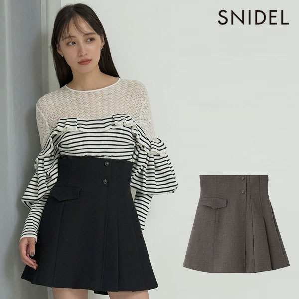 【新作10%OFF】【即納】 スナイデル SNIDEL スカート 25春夏 プリーツスカショーパ...