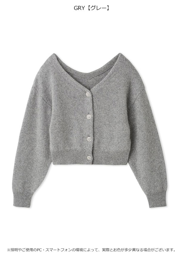 【スプリングセール50%OFF】【即納】 スナイデル SNIDEL トップス フォックスビジューカーディガン 長袖 swnt255035