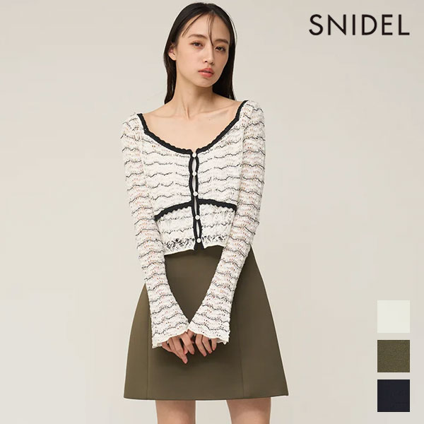 樂天商城 - 【即納】 スナイデル SNIDEL ボトムス 26春夏 構築ミニスカート ミニ丈 ハイウエスト swfs261242