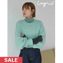 【WINTER SALE50%OFF】 《即納》 アングリッド ungrid 23winter カラーモヘア混ルーズニット トップス 長袖 ミドル丈 112352617401 23秋冬