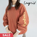 【SPRING SALE30%OFF】 【即納】 アングリッド ungrid 23winter リバースデザインロゴスウェット トップス レイヤード ミドル トレーナ..