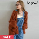 クーポンで10%OFF 【SPRING SALE50%OFF】 【即納】 アングリッド ungrid 23winter フェザーヤーンニットカーデ トップス カーディガン ..