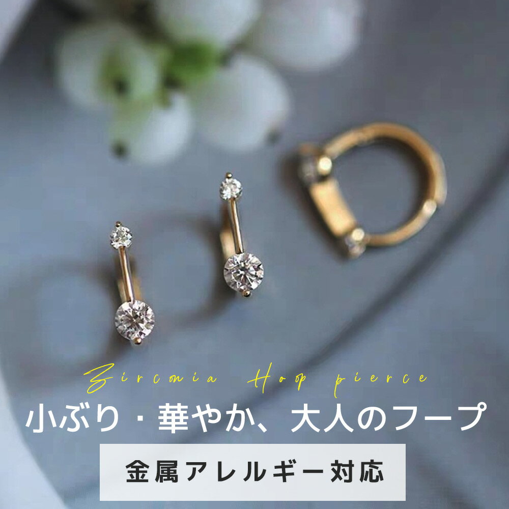 フープピアス ピアス 金属アレルギ