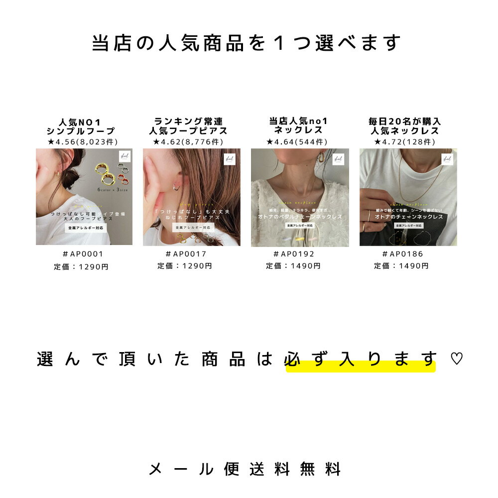 【人気商品1点選んで＋2点】 ピアス ネックレス 福袋 金属アレルギー 対応 レディース アクセサリー 大人 女子 ギフト プレゼント 30代 40代 50代 SHEIL