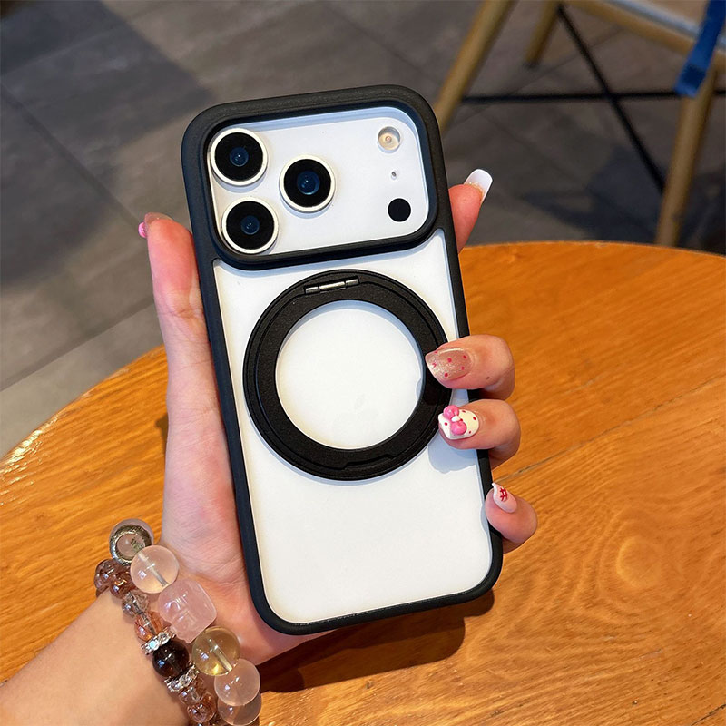 Rakuten - iPhone17ケース シンプル マグセーフ 360回転リング 白 黒 iPhone17Proケース 折りたたみスタンド クリア 透明 iPhone17Airケース 軽量 magsafe スマホスタンド アイフォンケース iPhoneケース 17 16 15 14 13 12 Pro Max 耐衝撃 おしゃれ かわいい