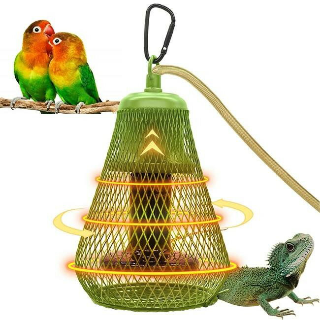 樂天商城 - 小鳥 ヒーター 爬虫類 保温電球カバー付 100W 鳥 ヒーター インコ とり暖寄りそいヒーター 爬虫類 両生類ヒーター アフリカ灰 オウム ハムスター用 文鳥 セキセイインコ コザクラインコ オカメインコ サザナミインコ 桜文鳥 セキセイインコ用