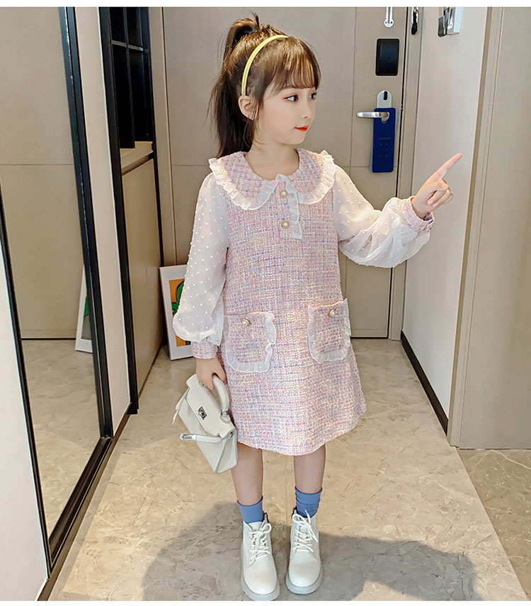 樂天商城 - 子供 ワンピース フォーマル 女の子 発表会 ピアノ 女の子 日常服 ドレス 長袖 入学式 子供 ドレス 女の子 フォーマル 子供服 韓国風 カラー切替 レイヤード風 ジュニア キッズ 卒園式 七五三 フォーマル ワンピース 子供服 ドレス ピアノ 発表