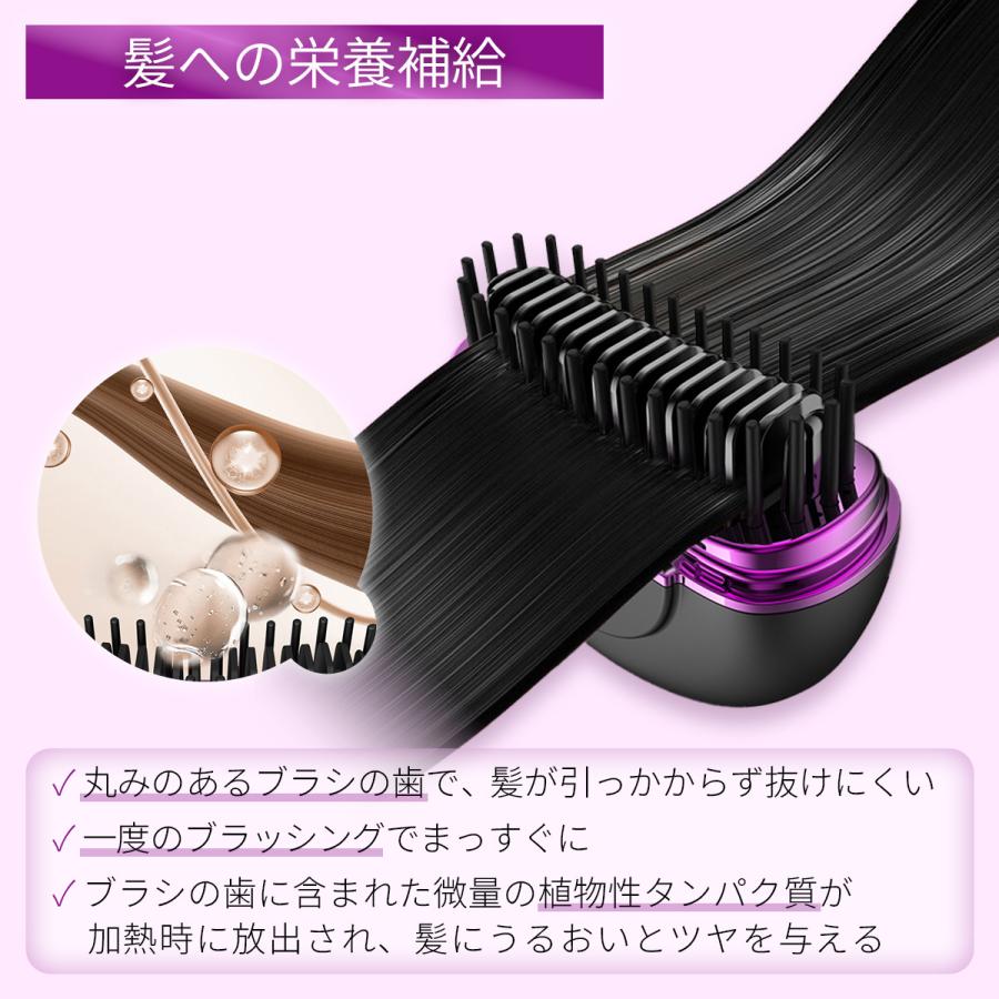 簡単スタイリング コード ヘアアイロンブラシ ヒートブラシ ミニ