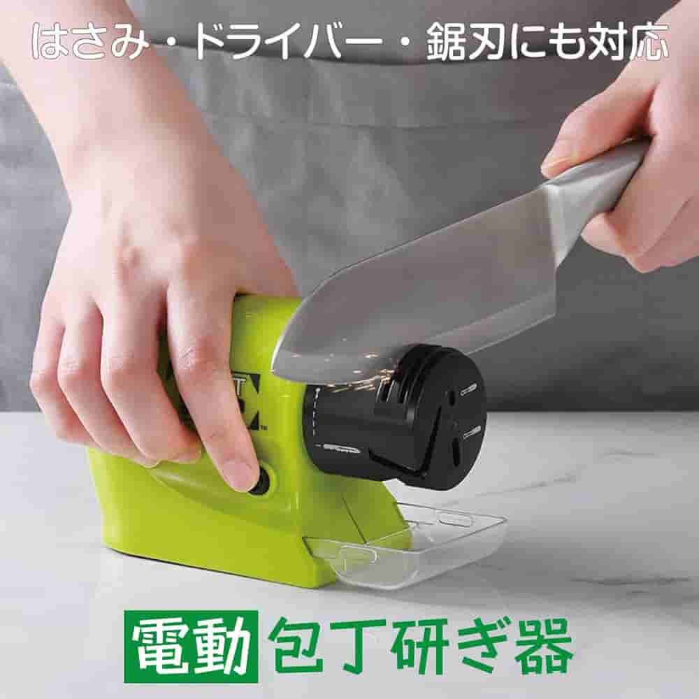 樂天商城 - 電動包丁研ぎ器 多機能 電池式 単三電池4本 包丁シャープナー 砥石 包丁磨き 研ぐ さび取り キッチン用品 調理器具 メンテナンス