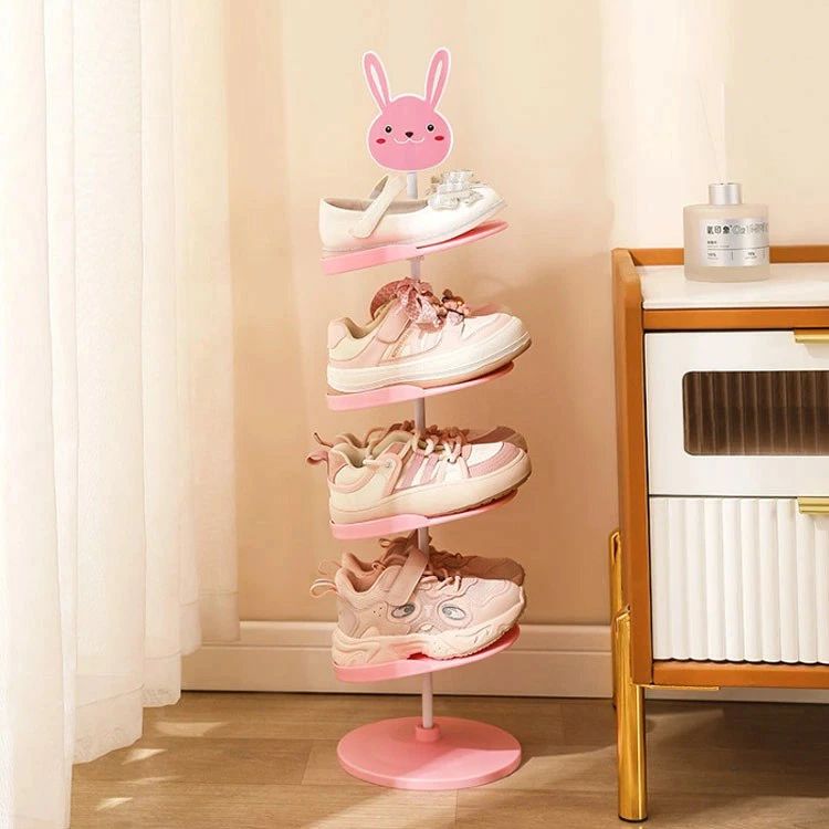 5段 360度回転 6段 4段 キッズ 靴箱 シューズボックス 下駄箱 スリム 子ども用シューズラック 子供靴 玄関収納 収納ラック 子供用 シューズラック 靴 キッズ用 省スペース シューズ収納 アニマル 動物 パンダ ウサギ 象 靴入れ おしゃれ