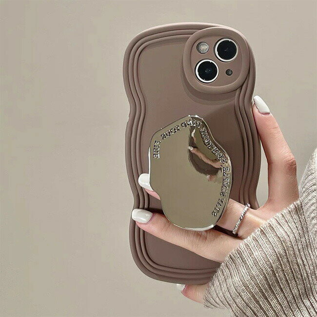 Rakuten - スマホケース iPhone16 ケース iphone16pro iphone15 iphone15pro iphone14 ケース 韓国 iphone14pro iPhone16 iphone13 iphone12 12pro iphone11 ケース iphone se pro plus promax xs xr ケース 韓国 かわいい なみなみ メタリックグリップ ミラー付 鏡付 くすみ色 クール