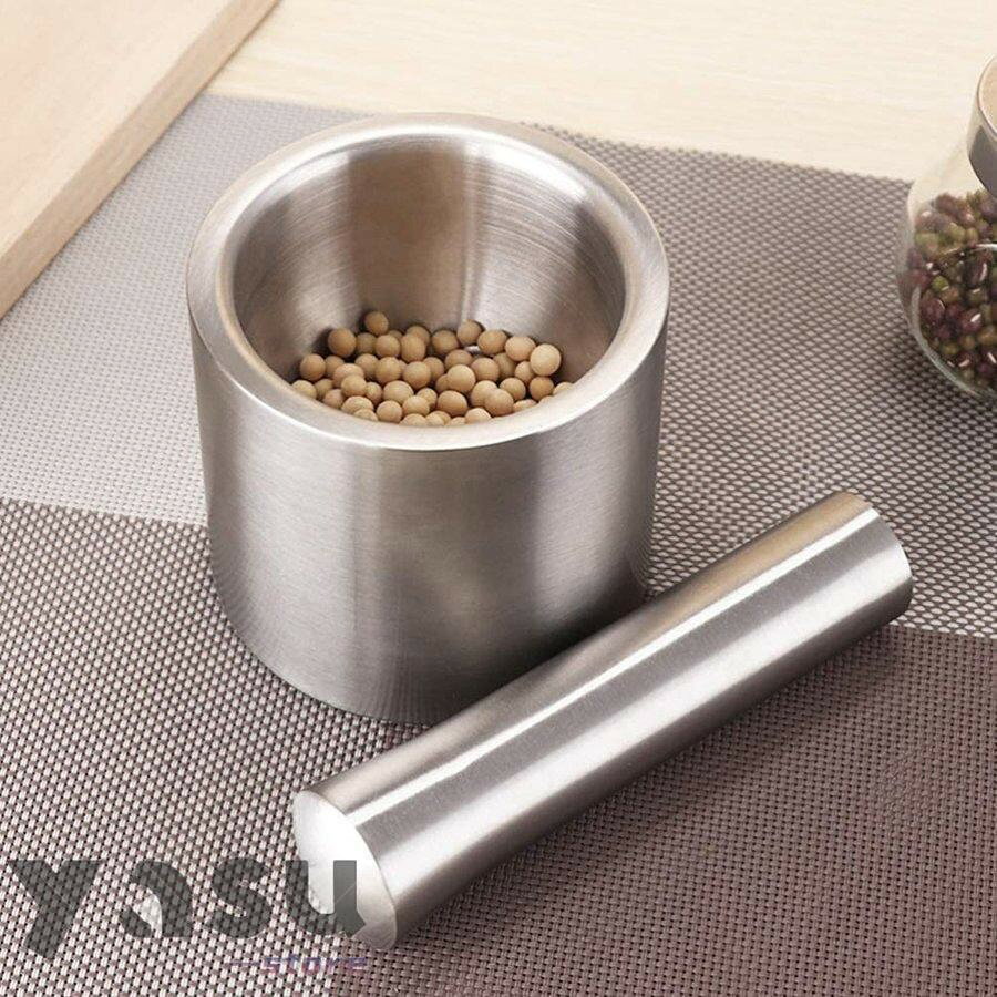 樂天商城 - すり鉢 すり棒 乳鉢セット 乳鉢 乳棒 すりこぎ ステンレス 蓋付き 薬とスパイス粉砕用