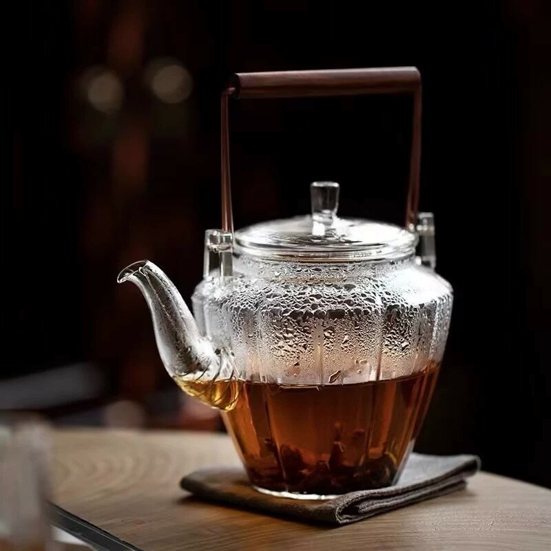 樂天商城 - 提梁急須 ガラス製 功夫茶セット 耐熱 高耐熱 茶器セット 和風 モダン インテリア おしゃれ プレミアム 茶道具 ギフト