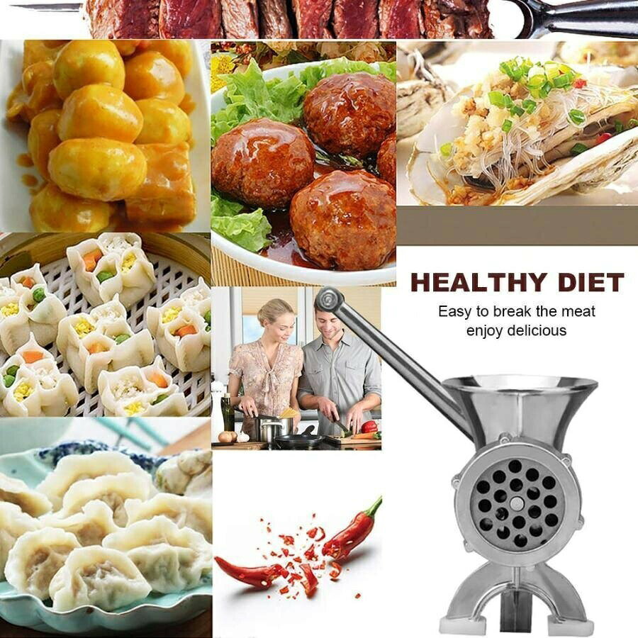 花まんの家庭用 多機能 手動式 ミンサー ひき肉器 ソーセージマシン ミートグラインダー ソーセージ作り 唐辛子 最新 手動挽肉機 ミンチ機 腸詰め ステンレス 刀 手作り｜アングル3