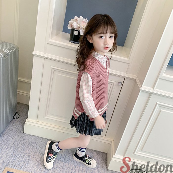 ニットベスト 子供 Vネック ニット 無地 女の子 ジュニア 子ども キッズ ニットウェア 子供服 トップス 入学式 卒業式 幼稚園 小学生 春秋冬 ピアノ発表会 七五三 結婚式 演奏会 発表会 卒業式 卒園式 発表会フォーマル ドレス プリンセス かわいい