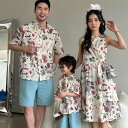 親子服 リンクコーデ 親子 セット 親子コーデ 親子 ペアルック 夏 夏服 家族お揃い 親子お揃い アロハシャツ アロハワンピース 男の子 女の子 メンズ レデ...