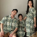 親子 ペアルック リンクコーデ 親子 セット 親子コーデ アロハシャツ 家族お揃い 親子お揃い 親子服 夏 夏服 親子ペア 男の子 女の子 メンズ レディース ...