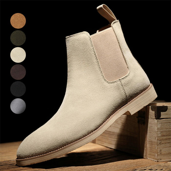 ブーツ メンズ チェルシーブーツ サイドゴアブーツ 春 秋 冬 スエード 革靴 ショートブーツ チャッカブーツ 大きいサイズ ハイカット 靴 ジューズ メンズブッツ おしゃれ フラット 厚底 軽量 疲れない 滑り止め 歩きやすい 痛くない カジュアル ファッション カッコイイ