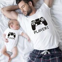 親子 親子お揃い 親子ペアルック 親子ペア ペアルック Tシャツ tシャツ ロンパース 半袖 丸首 赤ちゃん ベビー パパ リンクコーデ 男の子 女の子 子供 ...