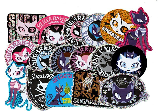 ☆USA直輸入品　シュガーベイブステッカー17枚セット【送料無料】☆